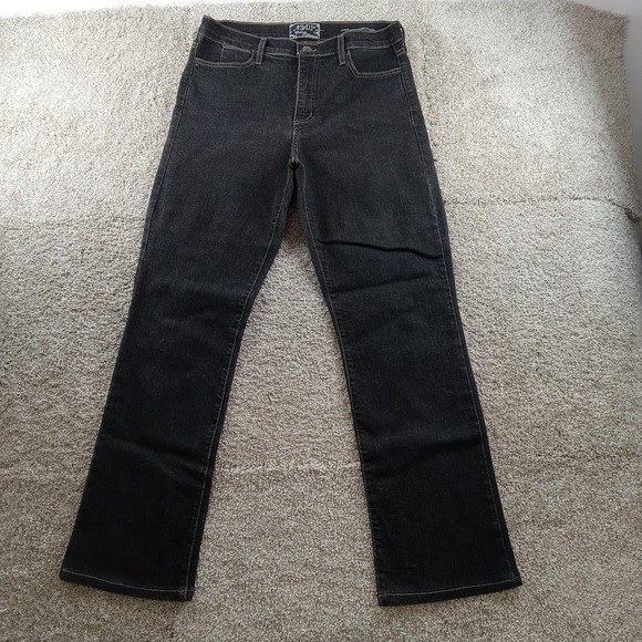 NYDJ Jeans Womens Size 10 Black Bootcut Made In USA‎ Classic Denim - Picture 1 of 9
